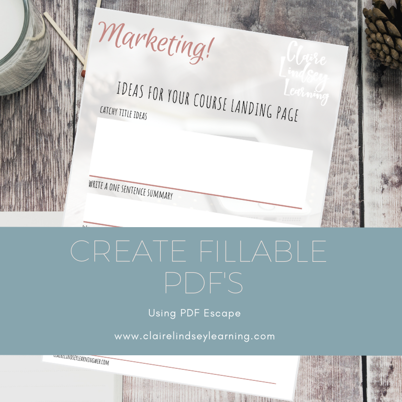 Create fillable pdfs with PDFEscape. from ClairelLindseyLearning