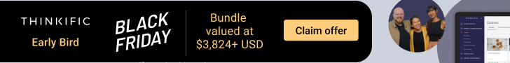 Thinkific Black Friday Deal Thinkific Black Friday Deal