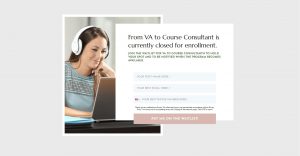 VA2Courseconsultant Funnel Page using FGFunnels